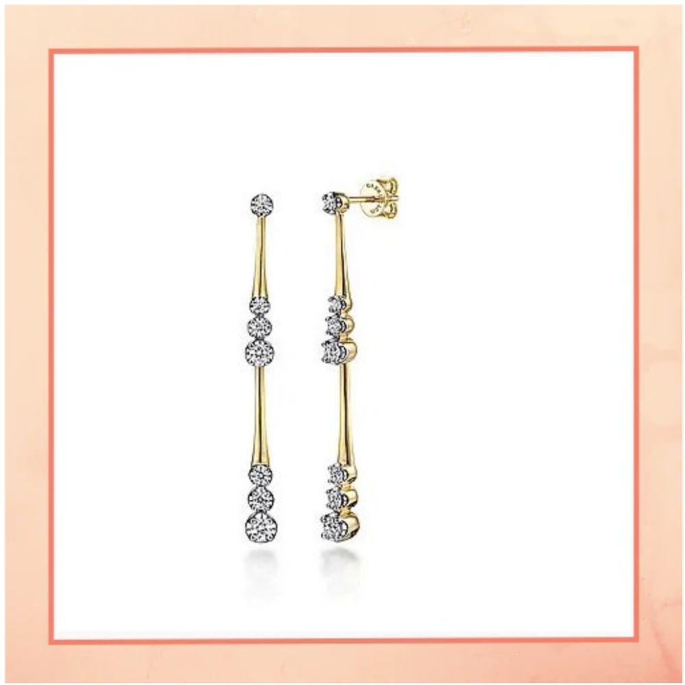 Stick Diamond Earrings