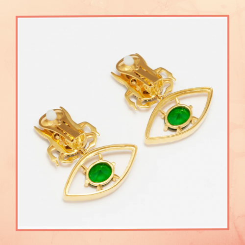 Green Evil Earrings
