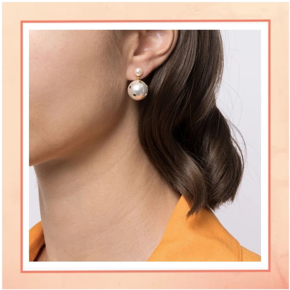 Dior Replica Pearl Drop Earrings