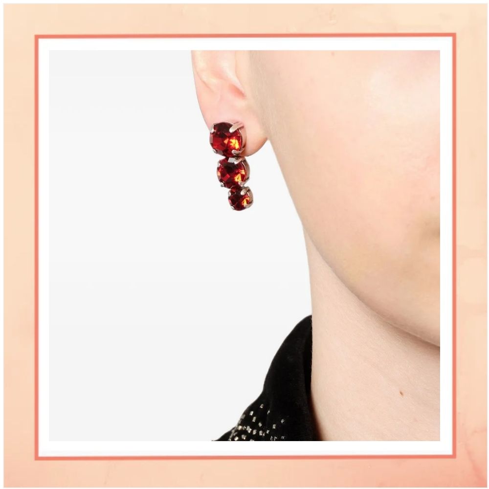 Dark Red Ruby Drops