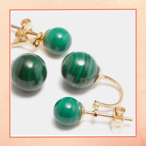 Granite Ball Earrings