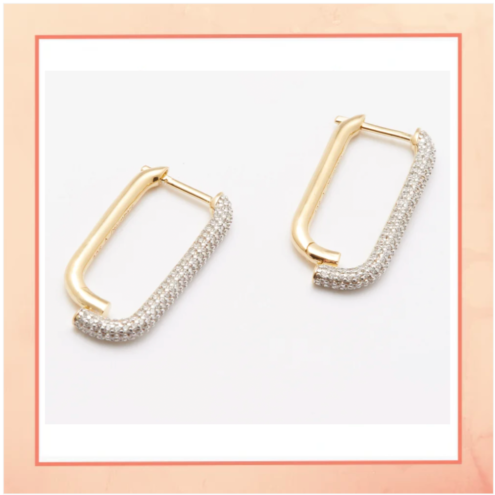 Rectangular Bali Earrings