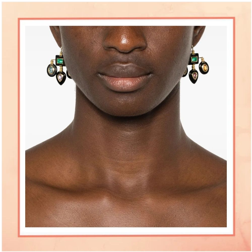 Black Drops Earrings
