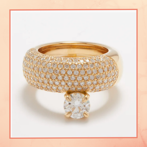 Solitaire Band Finger Ring