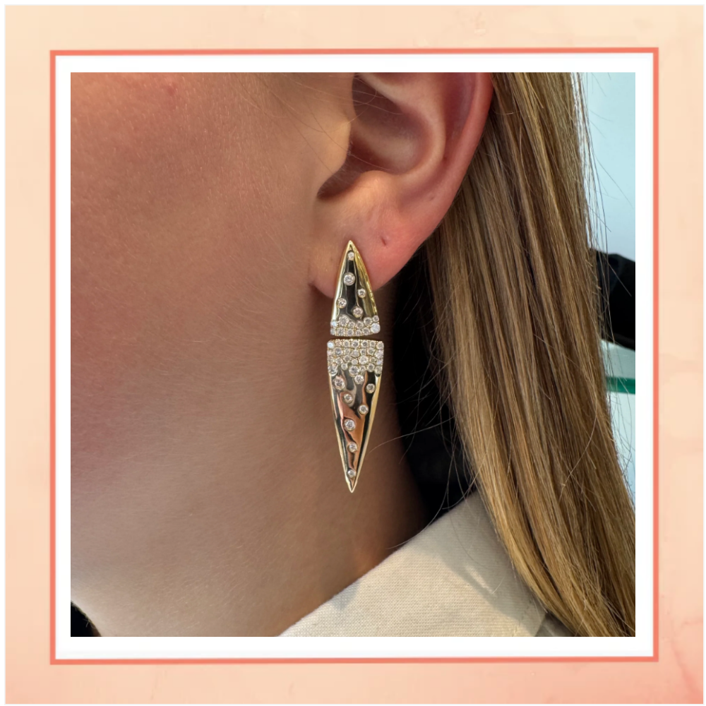 Gold Cone Earrings