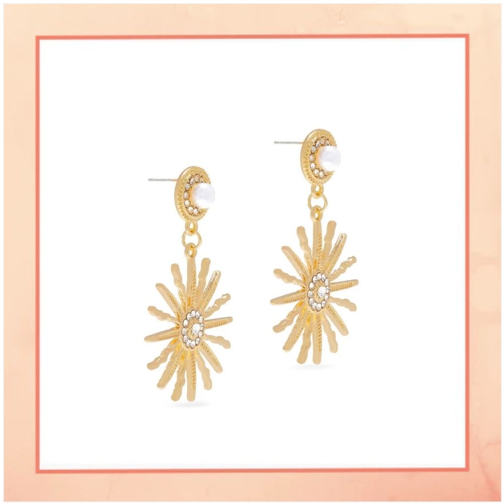 Sun Motif Earrings