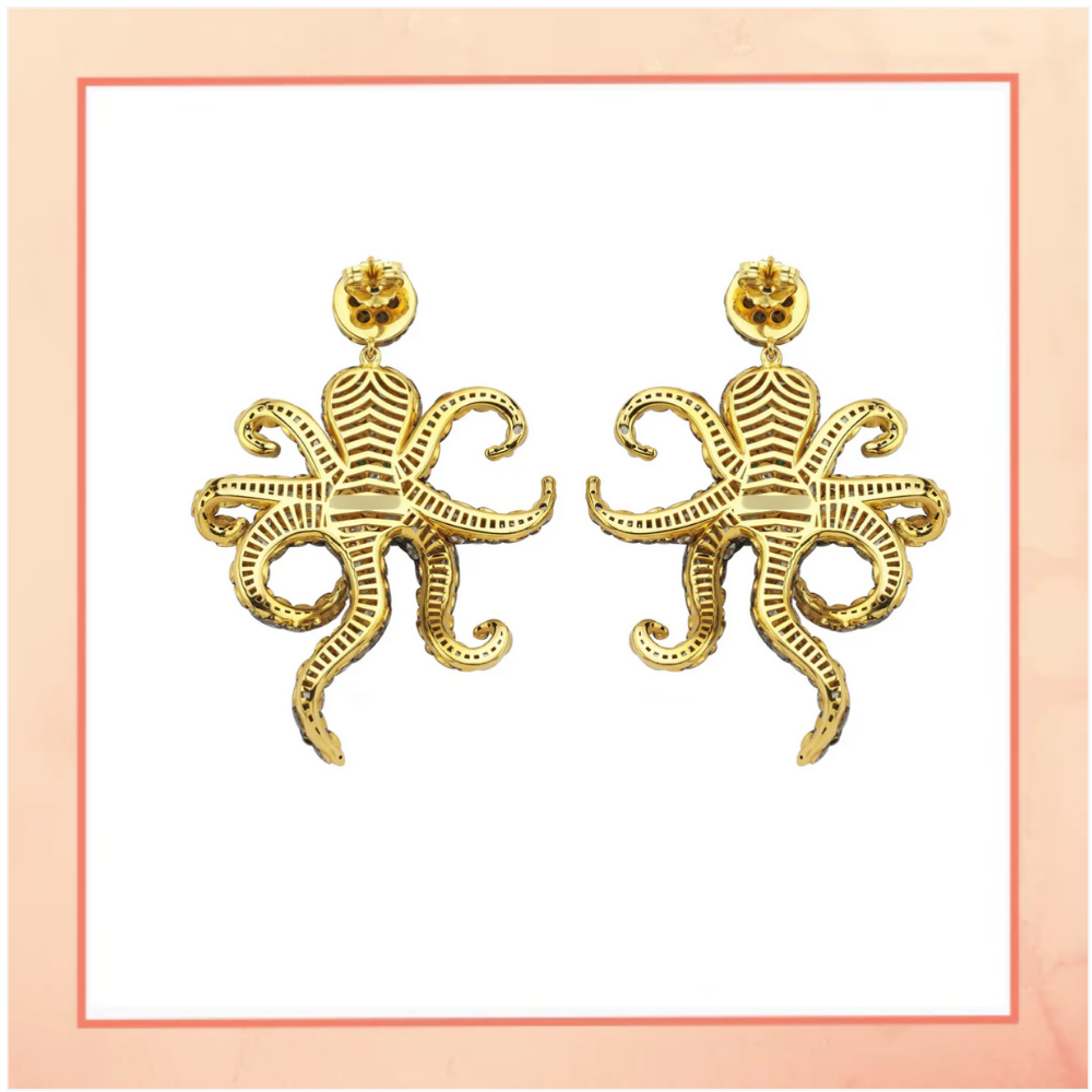 Big Octopus Earrings