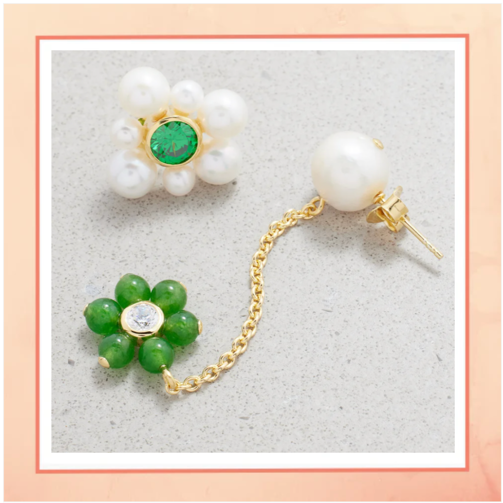 A Pair of Misfit Pearl Earrings