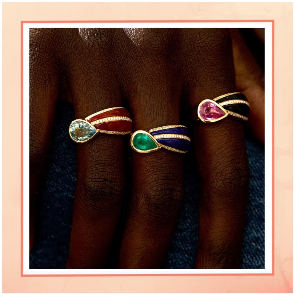 Bold Enamelled Ring