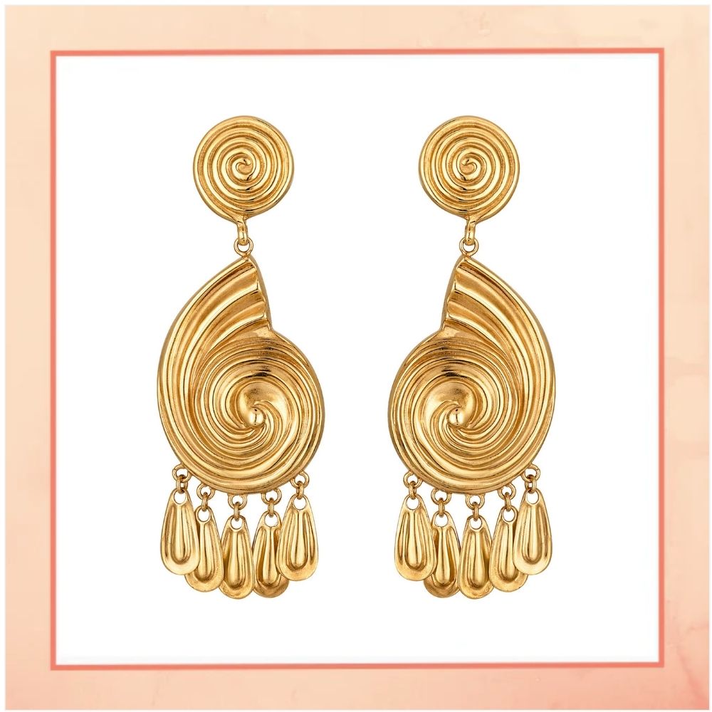 Golden Shell Earrings
