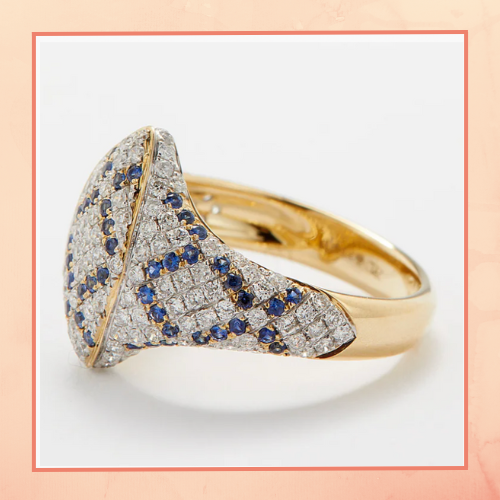 Blue & White Ring