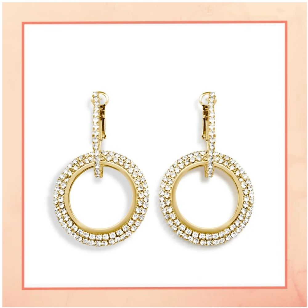 Circular Diamond Earrings