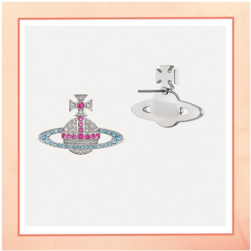 Blue Diamond Comet Earrings