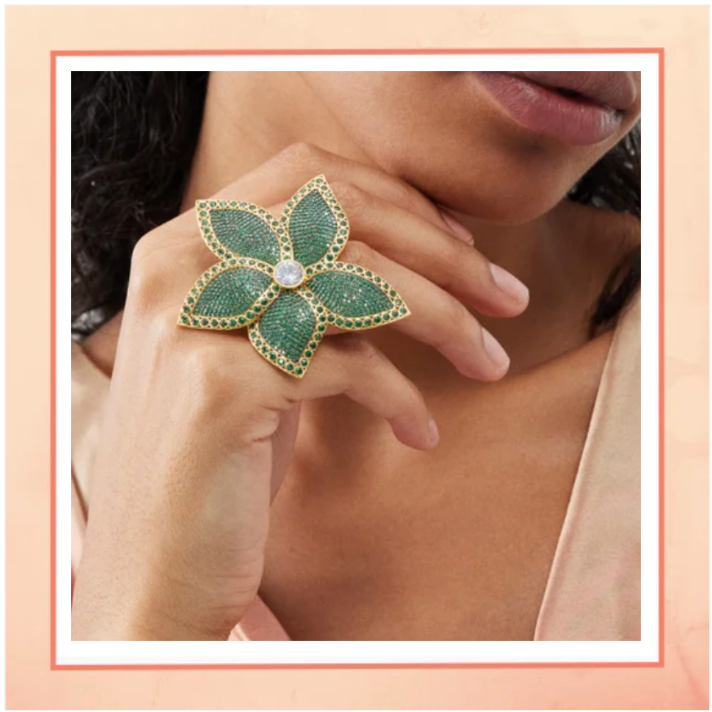 A Bunch of Leaves Ring