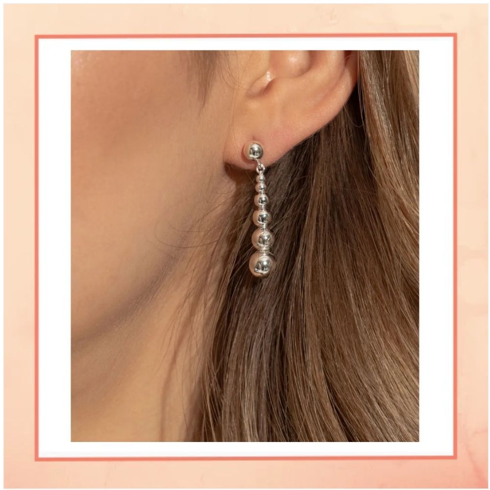 Drops of Silver Earrings