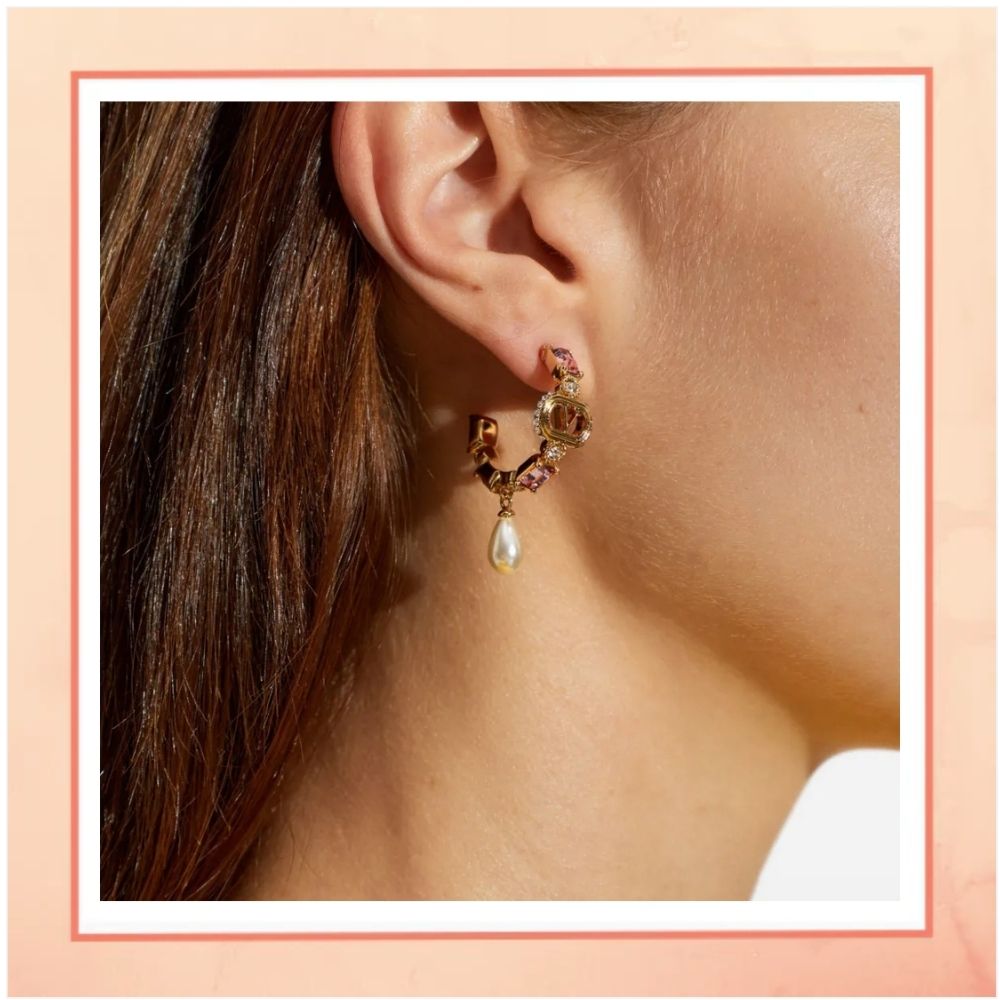 1 Pearl Drop Bali Earrings