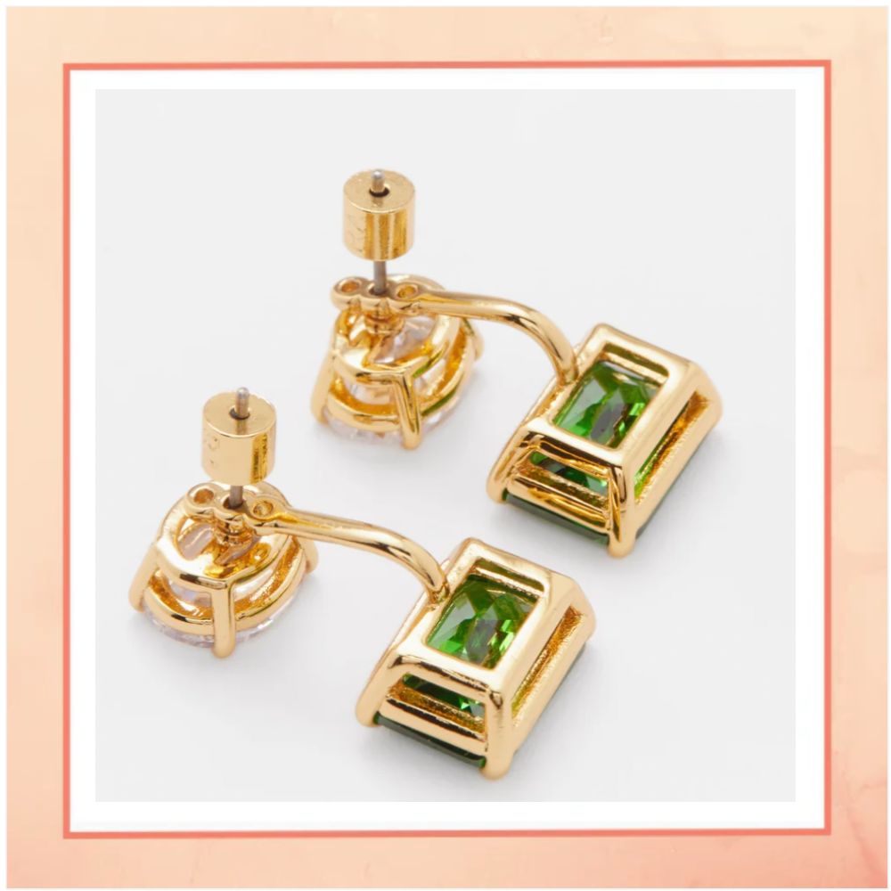 Emerald & Diamonds Earrings