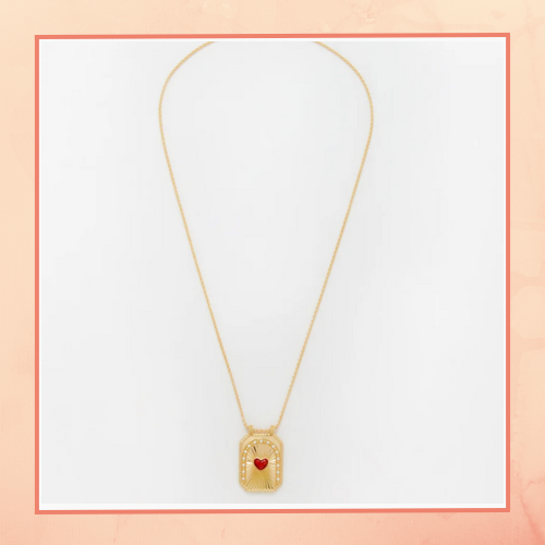 Red Heart Locket Necklace