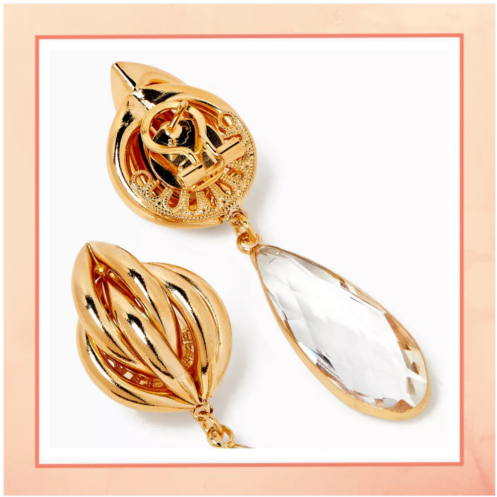 Large Solitaire Drop Earrings
