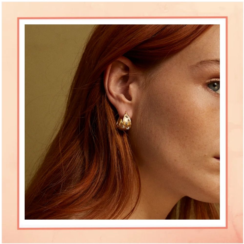 Hanging Galaxy Hoop Earrings
