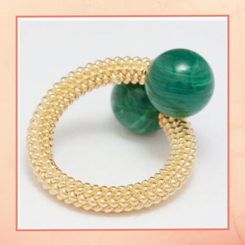 Malachite Ball Ring