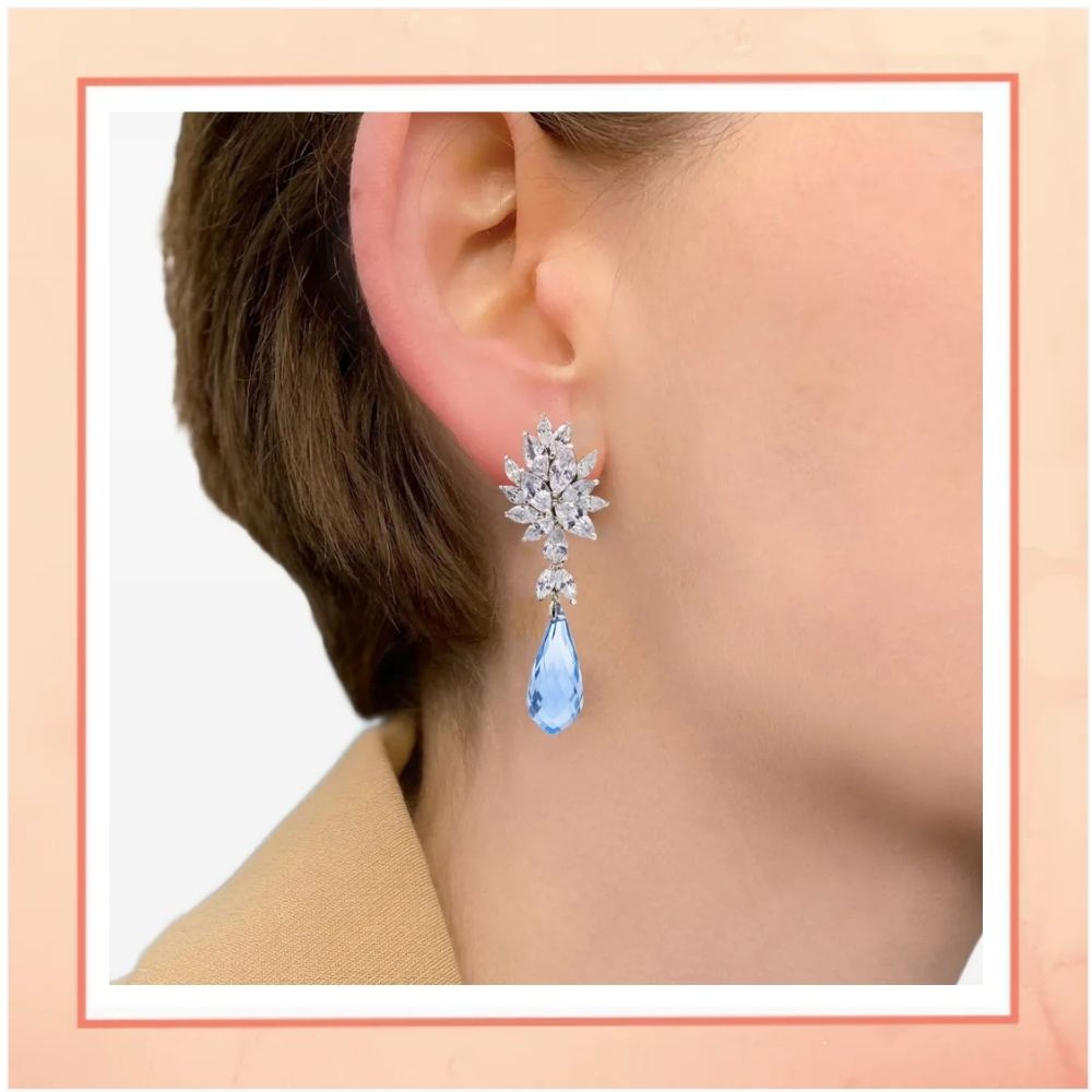 Aquamarine Drop Earrings