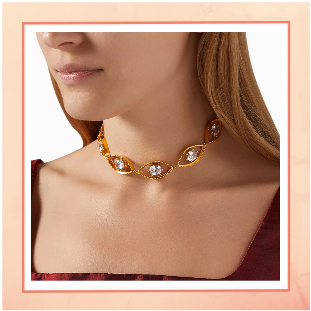 Solitaire Evil Eye Necklace