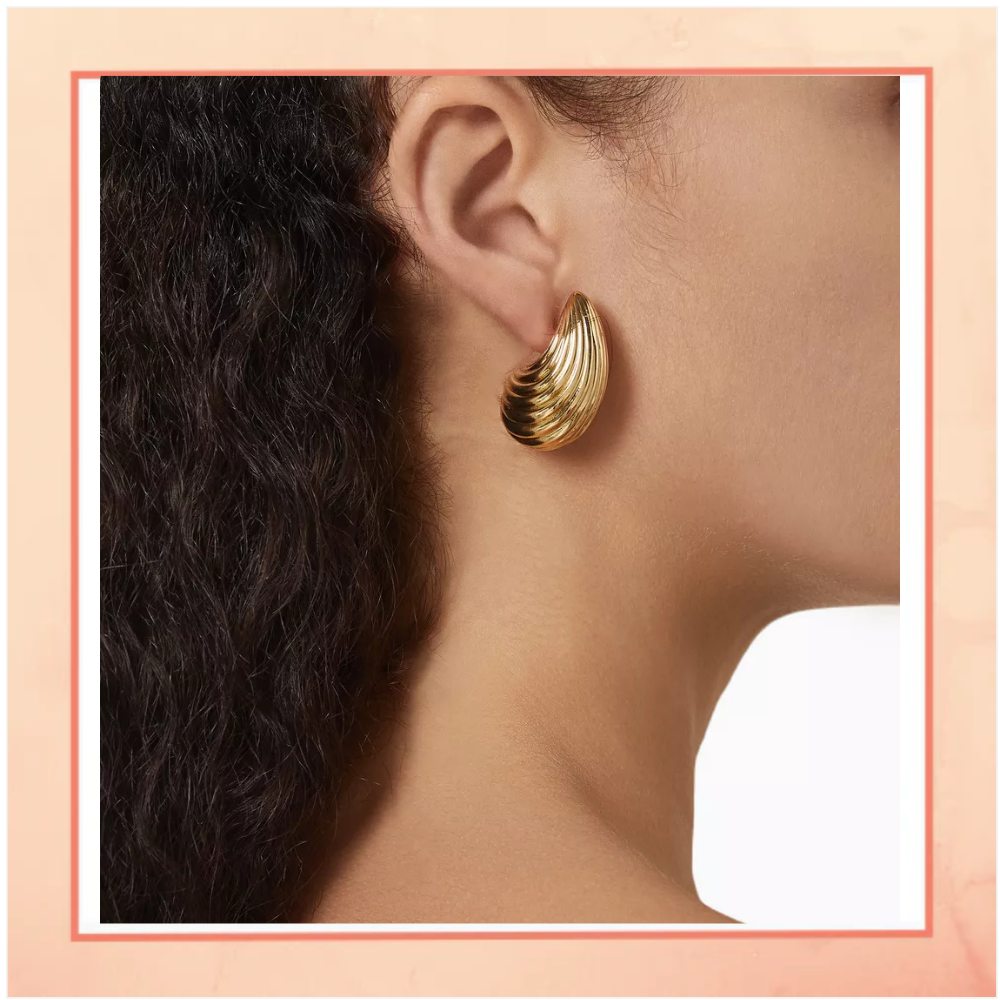 Almonds Shaped Earrings Studs