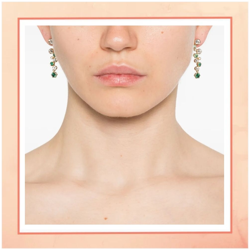 Diamond Drops of Trees Earrings