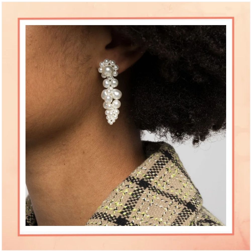 A Cluster of Pearls Earrings