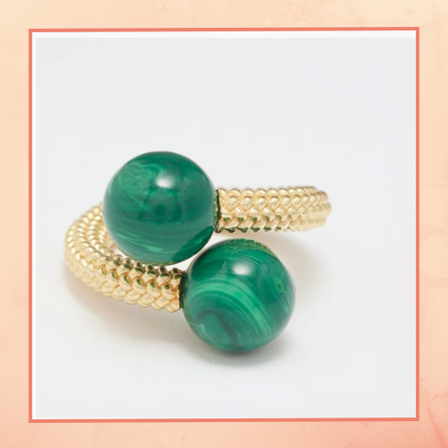 Malachite Ball Ring