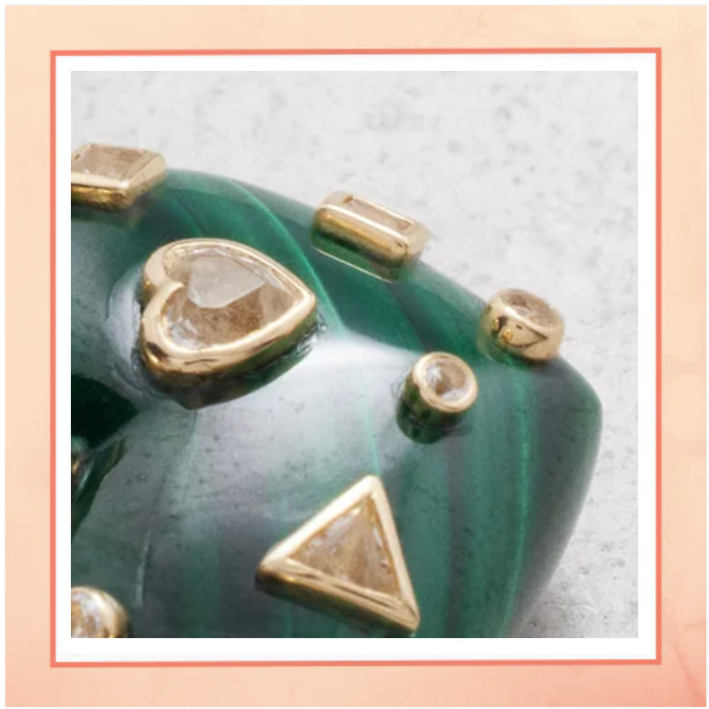 Green with Envy Heart Earrings