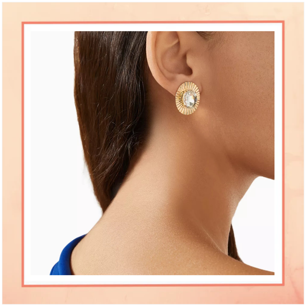 Large Solitaire Earrings Stud