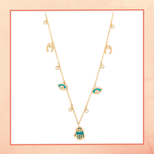 Green Charm Necklace