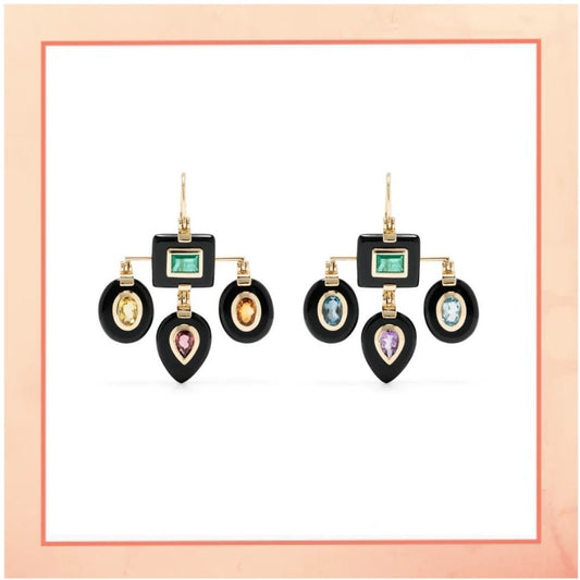 Black Drops Earrings