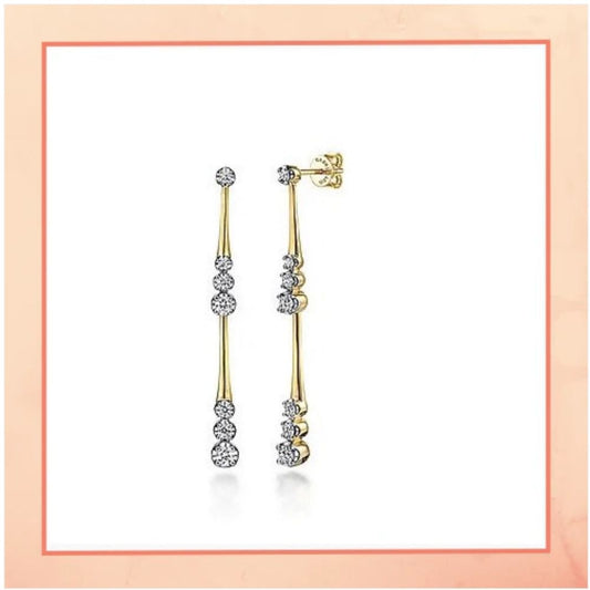 Stick Diamond Earrings