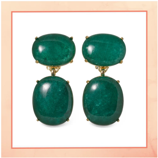 Classic Emerald Drop Earrings