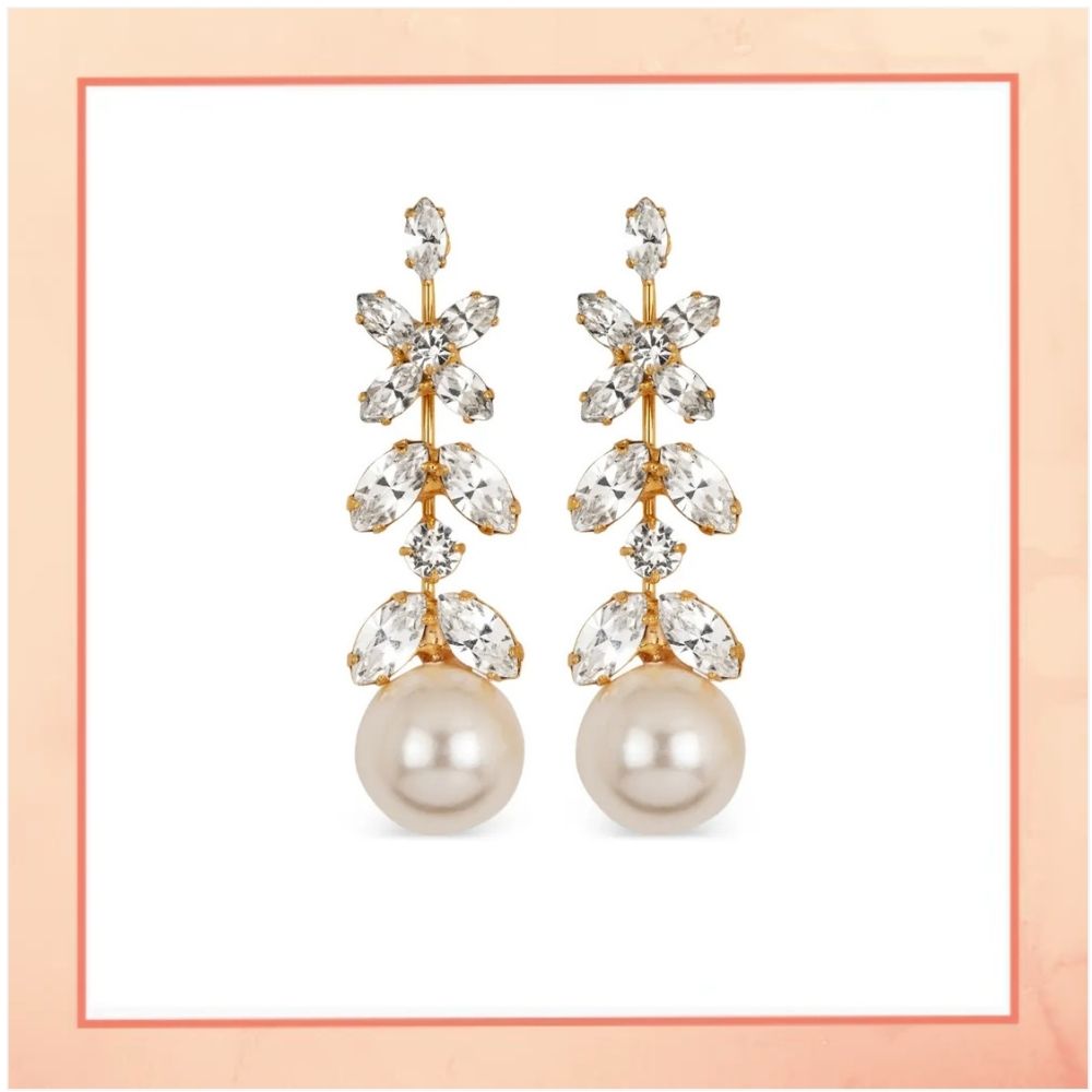 Pearls & Diamond Long Earrings