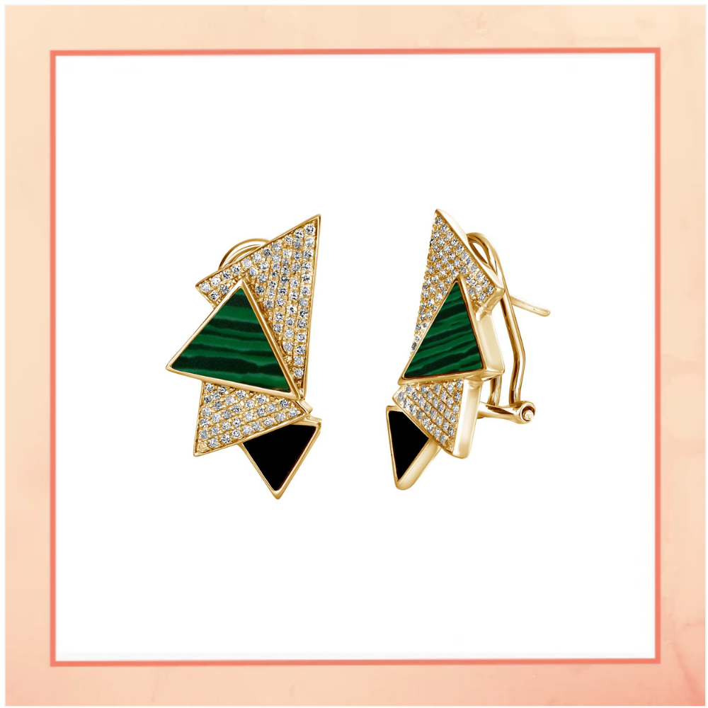 Stack of Triangles Earrings