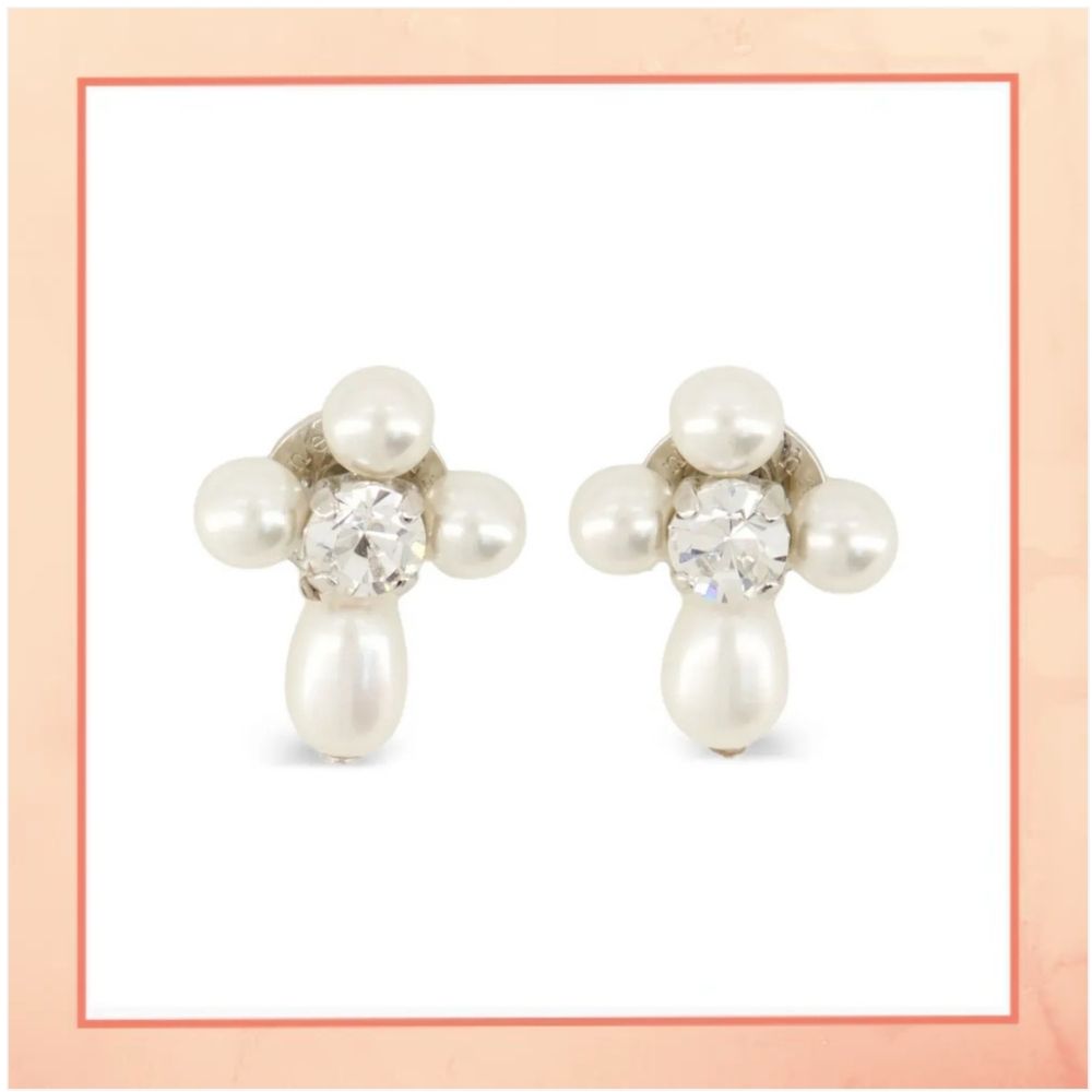 Pearls & Diamond Earrings