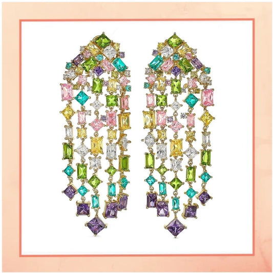 Rainbow in the Monsoon Earrings
