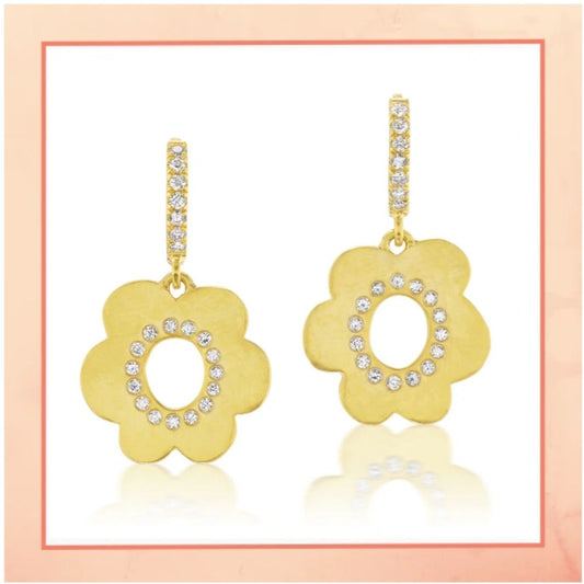 Gold Daisy Earrings