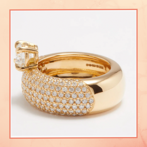 Solitaire Band Finger Ring