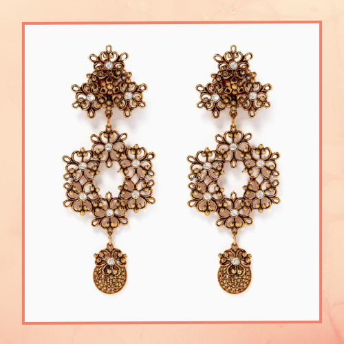 Intricate Flower Earrings