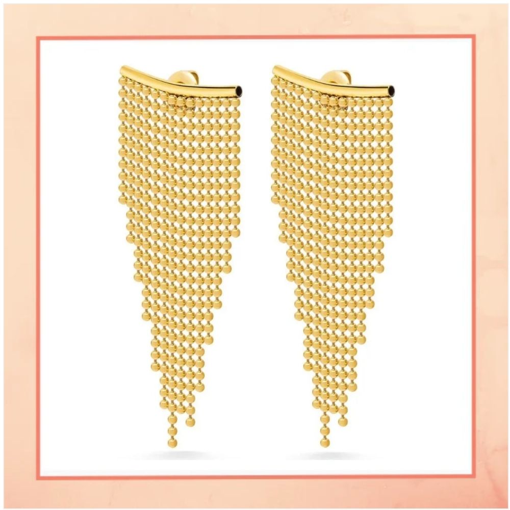 Golden Curtain Earrings