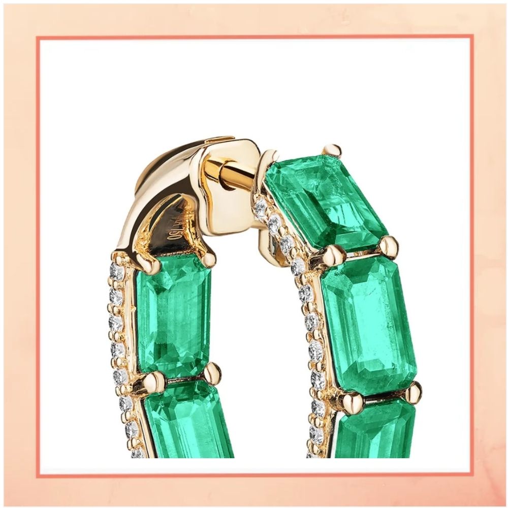 A Green Heart Earrings
