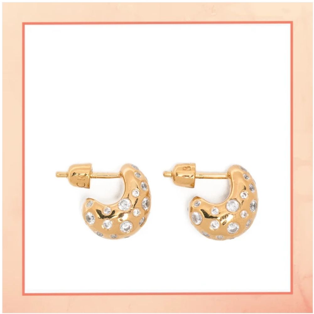 Stars on Moon Earrings