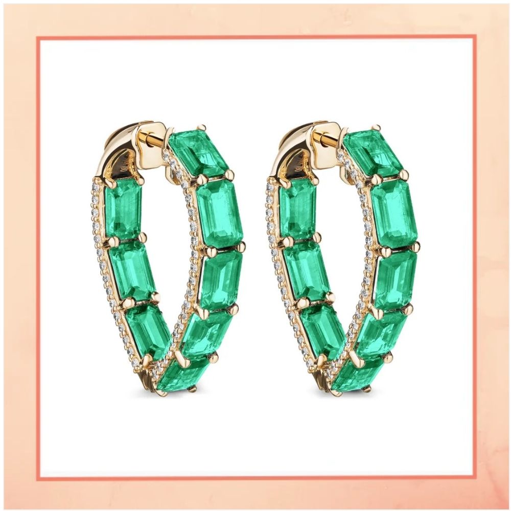 A Green Heart Earrings