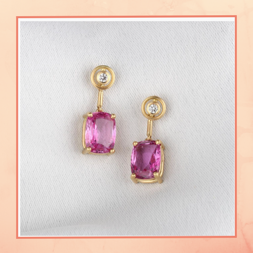 Pink Drop Earrings