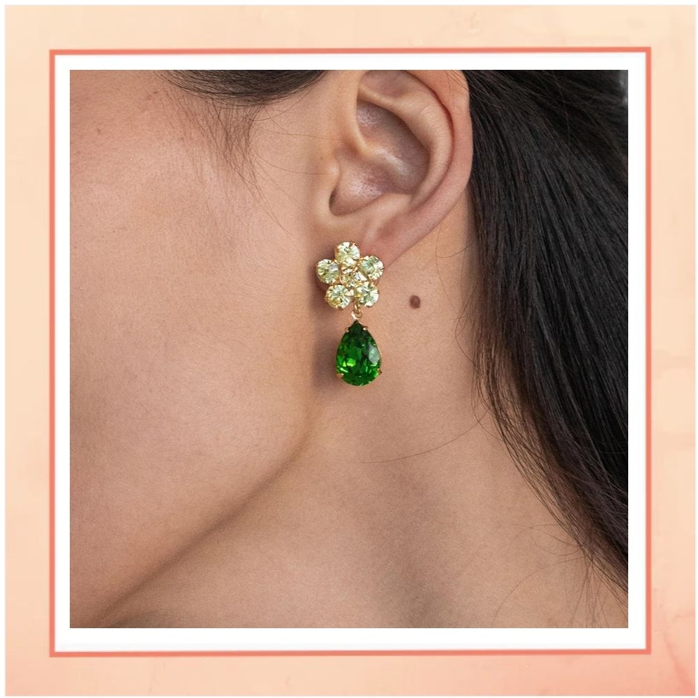 Flower & Leaf Earrings